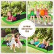 Giant green platform tree swing with adjustable height, perfect for kids to sit, play, and relax outdoors.