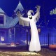 12 feet Halloween inflatable spooky ghost with LED lights, perfect for outdoor decorations and creating a frightful.