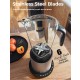High-power 1500W blender with 64oz pitcher, 6 stainless steel blades, and 10 adjustable speeds for versatile blending.