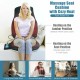 Memory foam seat cushion massager with heat and 6 vibration motors for ultimate comfort at home or office.