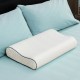 Orthopedic contour memory foam sleep pillow designed for neck support, featuring a removable pillowcase for easy.