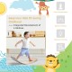 Wooden wobble balance board for kids, made of premium birch with felt layer, ideal for various fun activities and.