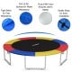 Multicolor 10Ft waterproof trampoline safety pad with thick EPE foam for spring coverage, ideal for outdoor use.