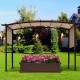 Replacement canopy cover for 6.7 x 17 feet pergola, waterproof and UV-coated for sun protection and easy installation.