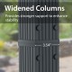 Widened columns of the 10 x 13 feet outdoor aluminum pergola provide stronger support for enhanced stability.