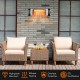 Wall-mounted 1500W electric infrared heater with remote control, made of aluminum, for efficient outdoor heating.