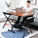 Portable under desk bike pedal exerciser with adjustable magnetic resistance, shown in use for effective leg workouts.