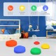 Colorful 5-piece kids balance stepping stones set with anti-skid surface for safe indoor and outdoor play.