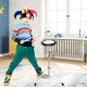 Child playing the 32 note glockenspiel xylophone with adjustable stand, showcasing a fun indoor music setup.