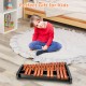25-note wooden xylophone with mallets, featuring hardwood keys and a durable base, perfect for kids' music education.
