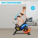 Magnetic exercise bike with adjustable resistance, 30 lbs flywheel, and quiet operation for indoor workouts.