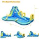 Multifunctional inflatable water bounce with dimensions 188" x 144", designed for 4 kids aged 4-12, featuring bright.