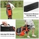 Golf stand bag with 14 way dividers, orange color, featuring thickened shoulder strap and anti-slip PVC handle for easy.