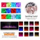 42-inch recessed electric fireplace showcasing 12 flame colors and crystal decoration for stunning ambiance and warmth.