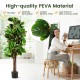 5 feet artificial fiddle leaf fig tree with realistic leaves and trunks, perfect for indoor or outdoor decoration.