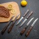 15-piece stainless steel knife set with ergonomic hardwood handles, including chef knife, sharpener, and kitchen shears.