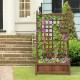 Free standing wood planter box with trellis, made of solid wood, perfect for outdoor gardens and balconies.