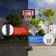 Portable basketball hoop with adjustable height, waterproof pole, and shatterproof backboard for outdoor play.