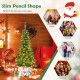 4.5 ft pre-lit slim pencil Christmas tree with 150 warm white LED lights, perfect for narrow spaces in homes or offices.