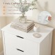 4-Drawer Dresser Wooden Nightstand with Anti-Tipping Kits - Gallery View 9 of 10