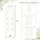 Metal garden trellis for climbing plants, 71 x 20 inches, featuring a charming flower pattern, ideal for outdoor use.