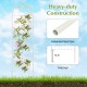 Metal garden trellis for climbing plants, 71 x 20 inches, made of rustproof galvanized steel, ideal for outdoor support.