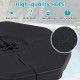 Octagonal patio umbrella weight base plate set made of durable HDPE, designed for stability and easy filling for.