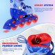 Adjustable blue kids inline skates featuring breathable padded lining and light-up wheels for fun, secure skating.