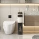 4-tier narrow bathroom storage cabinet with drawers and tissue box, featuring a space-saving design and waterproof.