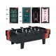 4 in 1 Combo Game Table Set featuring foosball, billiards, table tennis, and hockey for versatile family fun.