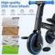 High-quality EVA foam wheels of the 4-in-1 foldable toddler tricycle, suitable for smooth rides on various surfaces.