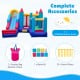 Carrying bag for the 4-in-1 inflatable bounce castle, perfect for easy storage and transport to outdoor adventures.