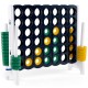 Giant 4-to-Score game set with colorful discs, designed for family fun and outdoor play, enhancing motor skills.