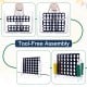 Giant 4-to-Score game set showing tool-free assembly, perfect for family fun at home or outdoor parties.