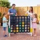 Giant 4-to-Score game set for family fun, featuring durable materials and lightweight design for outdoor play.