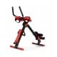 4-in-1 folding rowing machine showcasing its sturdy triangular steel frame and adjustable handrail for versatile.