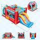 5-in-1 Ice Cream inflatable bounce house with slide, ball pit, and games for kids' outdoor fun and exercise.