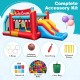5-in-1 Ice Cream inflatable bounce house with slide, ball pit, and complete accessory kit for kids' outdoor fun.