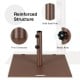 24 Inch Square Patio Umbrella Base 50 LBS Weighted - Gallery View 7 of 10