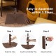50 lbs weighted 24-inch square patio umbrella base with adjustable knobs, easy 3-step assembly, and built-in wheels.