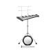 32 note glockenspiel xylophone with adjustable stand, featuring a sturdy frame and removable cushion for versatile use.