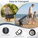 Portable 52 quart hard cooler in gray with wheels, pull handle, and lifting handles for easy transport to the beach.