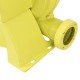 Yellow 950 W air blower pump fan with top-mounted handle, designed for inflatable bounce houses and outdoor use.