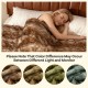 Soft plush fuzzy luxury faux raccoon fur blanket, double-sided design, ideal for beds and sofas, offers superior warmth.