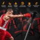 Height adjustable punching bag with stand, solid PU reflex ball, ideal for physical training and stress relief at home or gym.