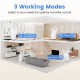 54 Pints dehumidifier in white with 3 working modes, ideal for optimal humidity control in homes up to 4500 sq.ft.