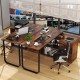 Reversible 55-inch L-shaped desk in rustic brown with 3 drawers, adjustable shelf, and USB ports for home office use.