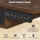 Smart control panel of the 55-inch electric standing desk with LED display and memory height settings for easy.