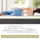 3-inch twin size mattress topper made of breathable air cotton for spinal alignment and pressure relief during sleep.