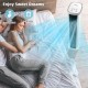 3-in-1 portable evaporative air cooler in white with remote control, ideal for home and office use during hot summer.